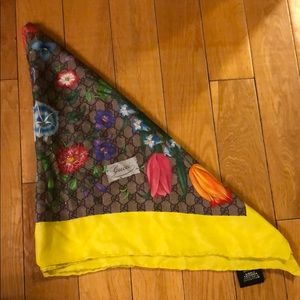 Gucci Silk Carre with GG Flora Print